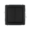 Mecanismo interruptor candelabro sin marco IP 20, IP 44, 10AX 250V~, negro mate