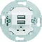 Meccanismo presa di ricarica USB R.CLASSIC per serie rotativa 3A 230V bianco