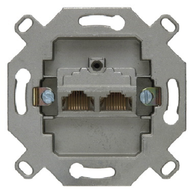 Meccanismo presa per computer UAE a piattaforma singola a 2 pin (RJ45) cat.6a ISO schermato