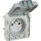 Mechanizm gniazda pojedynczy kolor szary