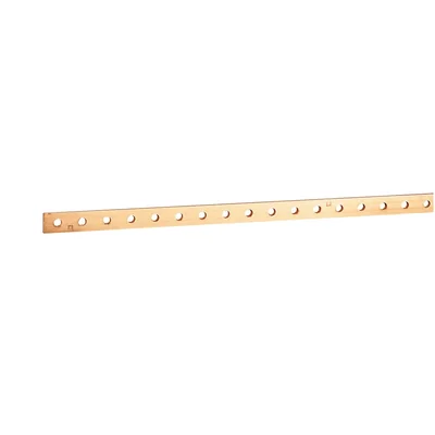 MĚDĚNÁ PŘÍPOJNICE S OTVORY M5 15 X 4 MM X 1 M