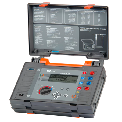 Medidor de baja resistencia MMR-620 con certificado de calibración