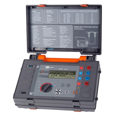 Medidor de baja resistencia MMR-620 con certificado de calibración