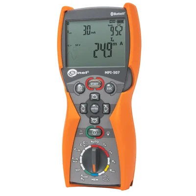 Medidor de parámetros de instalación eléctrica multifuncional MPI-507
