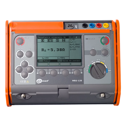 Medidor de resistencia de tierra y resistividad del suelo MRU-120