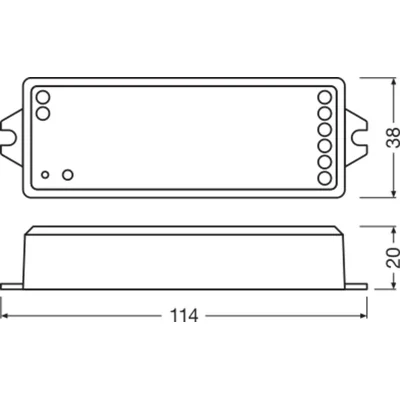 Mehrkanal-Steuereinheit LC RF CONTROL 24V RGBW/TW