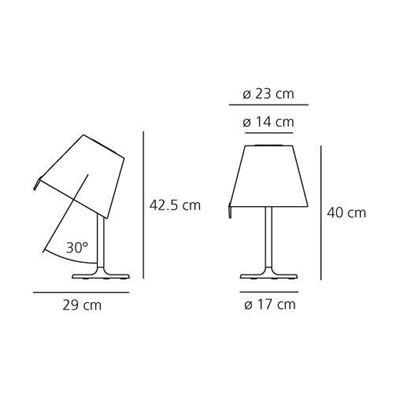 MELAMPO Cream table lamp