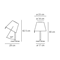 MELAMPO Cream table lamp