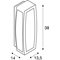 MERIDIAN BOX SENSOR E27 IP54 outdoor wall lamp anthracite with motion sensor