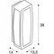 MERIDIAN BOX SENSOR E27 IP54 outdoor wall lamp anthracite with motion sensor