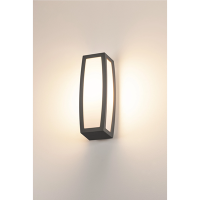 MERIDIAN BOX SENSOR E27 IP54 venkovní nástěnné svítidlo antracitové s pohybovým senzorem