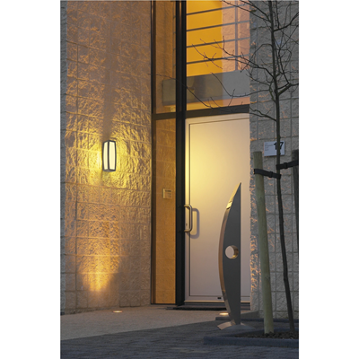 MERIDIAN BOX SENSOR E27 IP54 venkovní nástěnné svítidlo antracitové s pohybovým senzorem