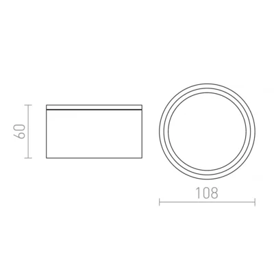 Merido Ceiling lamp IP54 white