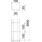 Mesh cable tray GRM 55x100mm G 3m