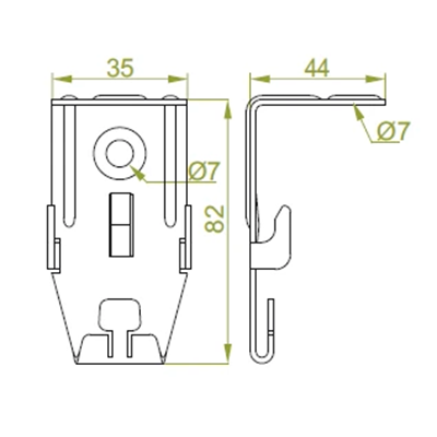 Mesh tray hanger, WKS/WKSO60