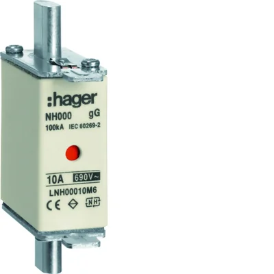 Messersicherungseinsatz NH000 gG 690V 10A