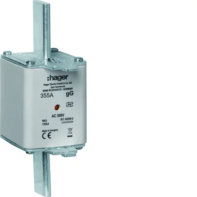 Messersicherungseinsatz NH3C gG mit Mittelanzeige 355A 500V