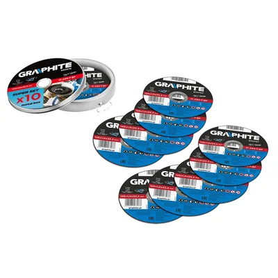 Metal cutting disc 125 x 1.0 x 22.2 mm, 41 A60-R-BF, 10 pcs.