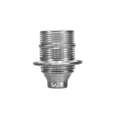 Metal E27 bulb holder with a collar