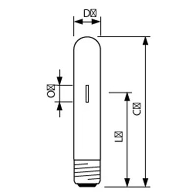 Metal halide discharge lamp 1000W, 85000lm, E40