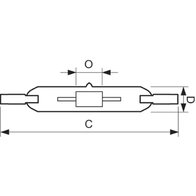 Metal halide discharge lamp 150W, 13250lm, RX7s