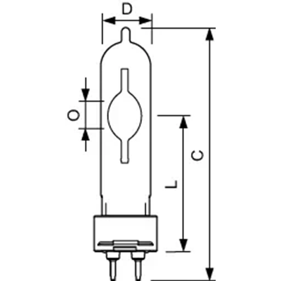 Metal halide discharge lamp 250W, 23000lm, No