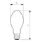 Metal halide discharge lamp 70W, 7230lm, E27
