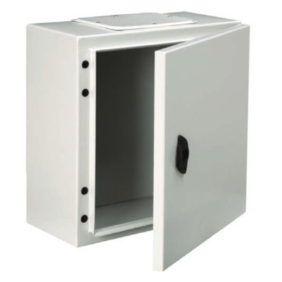 Metal switchgear "ARGENTA" equipped with full surface mounting plate IP55 300x300x150