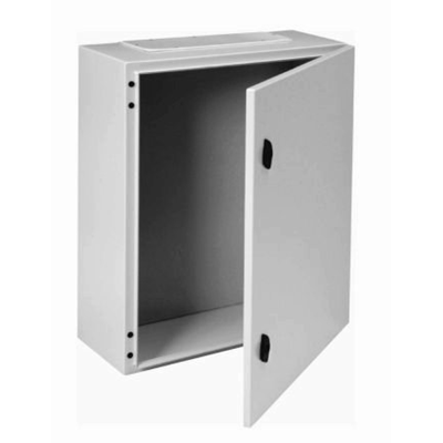 Metal switchgear "ARGENTA" equipped with full surface mounting plate IP55 500x500x200