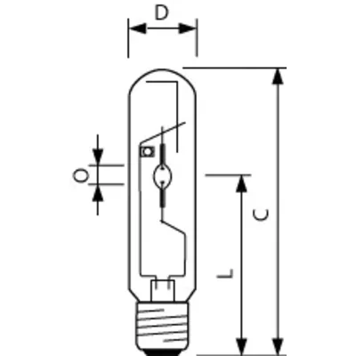 Metalhalogenidová výbojka 100W, 10700lm, E40