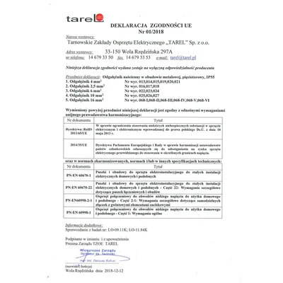 Metallabzweig 5x4/2-13,5 IP-55