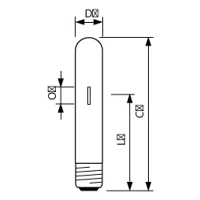 Metallhalogenid-Entladungslampe 1000 W, 85000 lm, E40