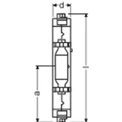 Metallhalogenidlampe HQI TS 400 D 400W FC2