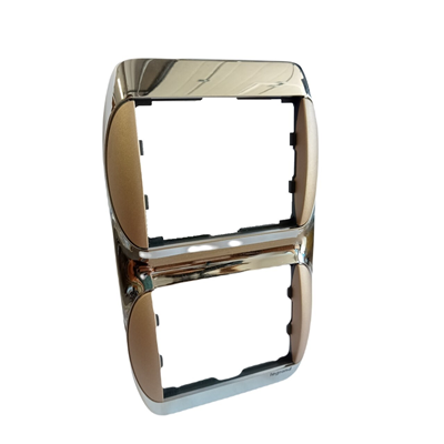 Metallic chrome, sand 2M vertical frame