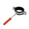 Metallrohrschelle (Grom 28), einfach 3/4 Zoll mit Dichtung, Doppelgewinde und Stift