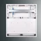 Meter switchboard RW 17NN 2T1F+15S 432x403x170; full door; z.p.9081; IP30; RAL9003