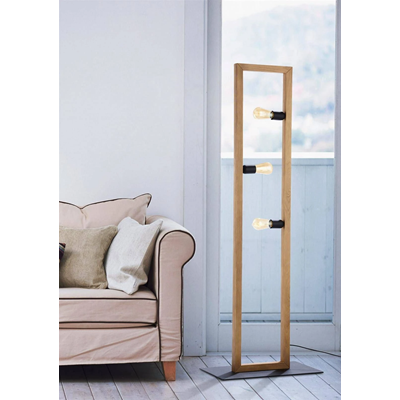 METRO Floor lamp brushed pine