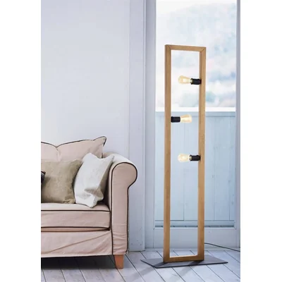 METRO Floor lamp brushed pine