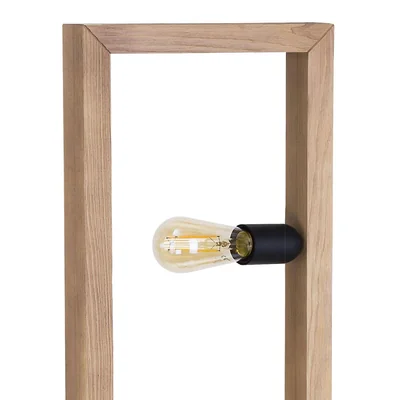 METRO Lámpara de pie de pino cepillado