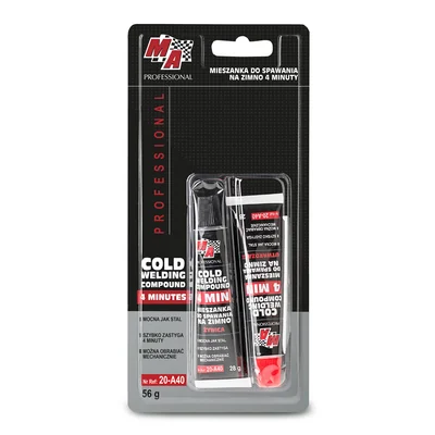 Mezcla para soldar en frío 4 minutos 56g MA PROFESSIONAL 12uds