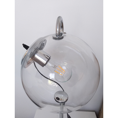 Miconos Tavolo silver display table lamp