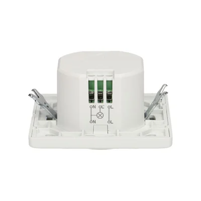 Mikrofalowy czujnik ruchu podtynkowy, 5.8GHz, 180st. IP20, 1200W biały