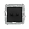 MINI American style roller shutter switch mechanism (two buttons without pictograms) matt black