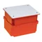 MINI-Blitzschutz-Anschlussdose, verstellbar, ohne Tür, 175 x 145 x 141 mm, orange, IP20