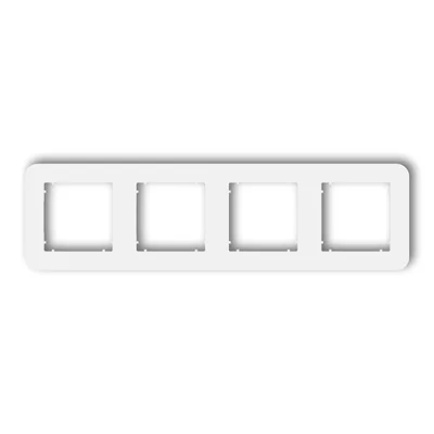 MINI cadre rond universel pour quad en plastique blanc