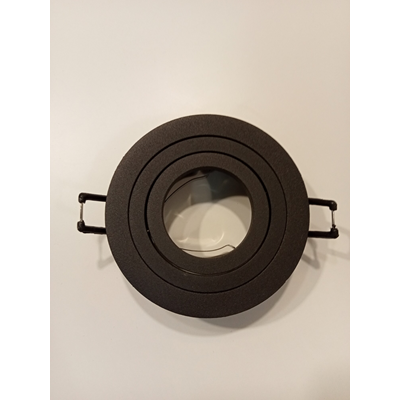 MINI CALTI Lampa wpuszczana 9,5cm 50W GU10 IP20 czarna