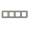 MINI cornice universale quadrupla arrotondata in plastica color salvia