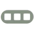 MINI cornice universale tripla rotonda in plastica color salvia
