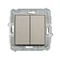 MINI Double cross switch mechanism (two keys without pictogram) taupe