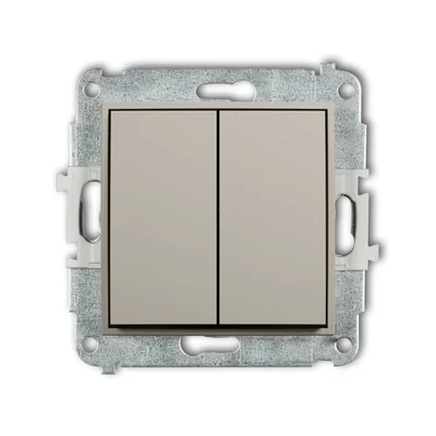 MINI Dvojitý křížový spínací mechanismus (dvě klávesy bez piktogramu) taupe